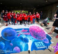 EMC Amgen BiTE chalk art ASCO online fundraiser Day One, Chicago, I